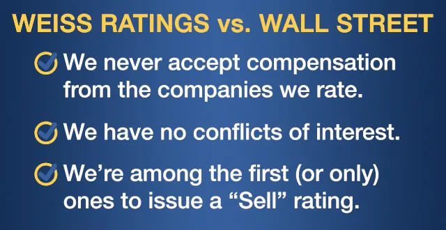 Weiss Ratings vs Wall Street
